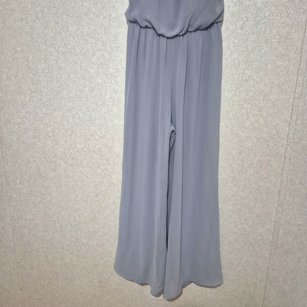 Hayley Paige Occasions Gray Elegant Jumpsuit..SIZE:4 - Picture 4 of 16